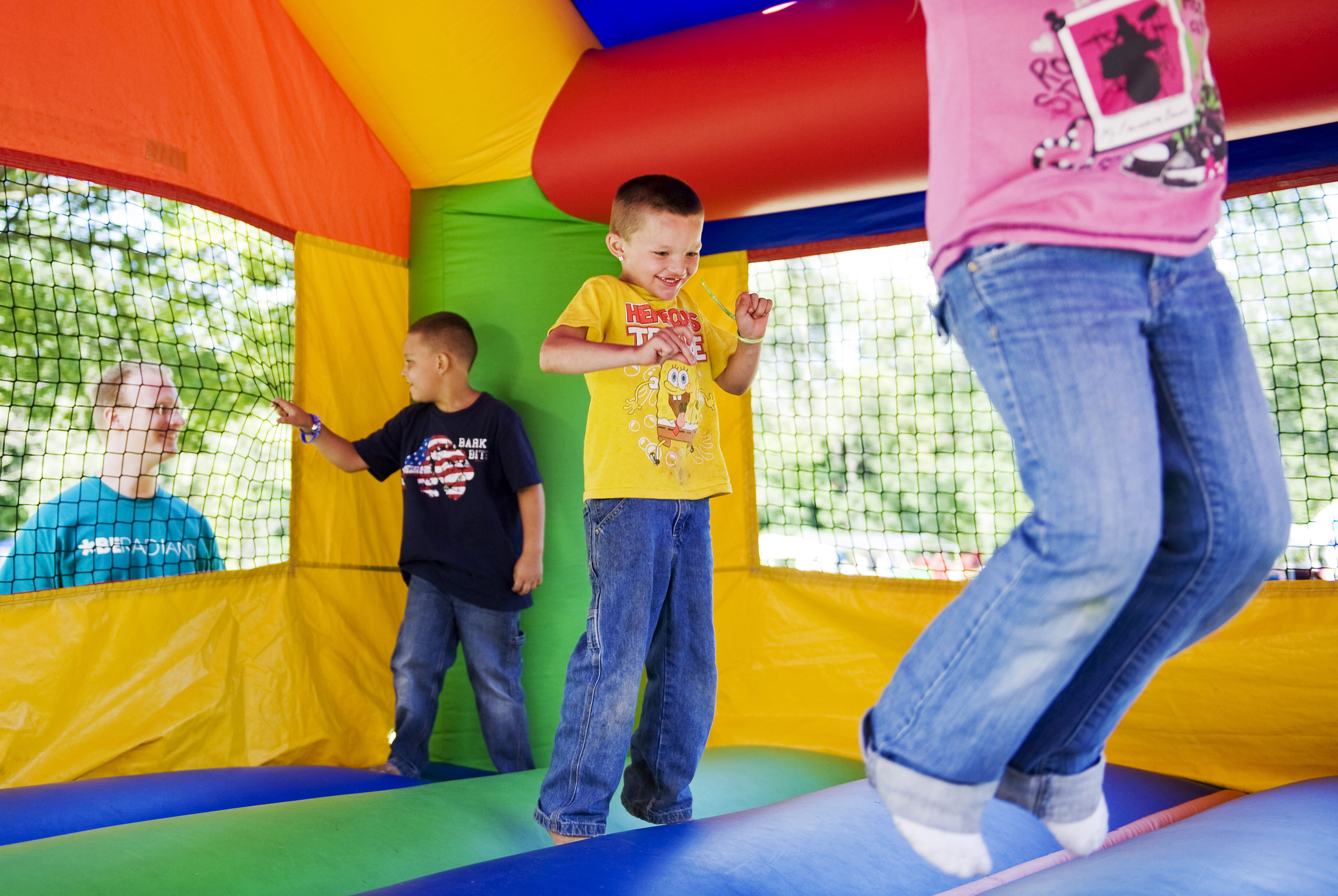 Great bounce house jumping party