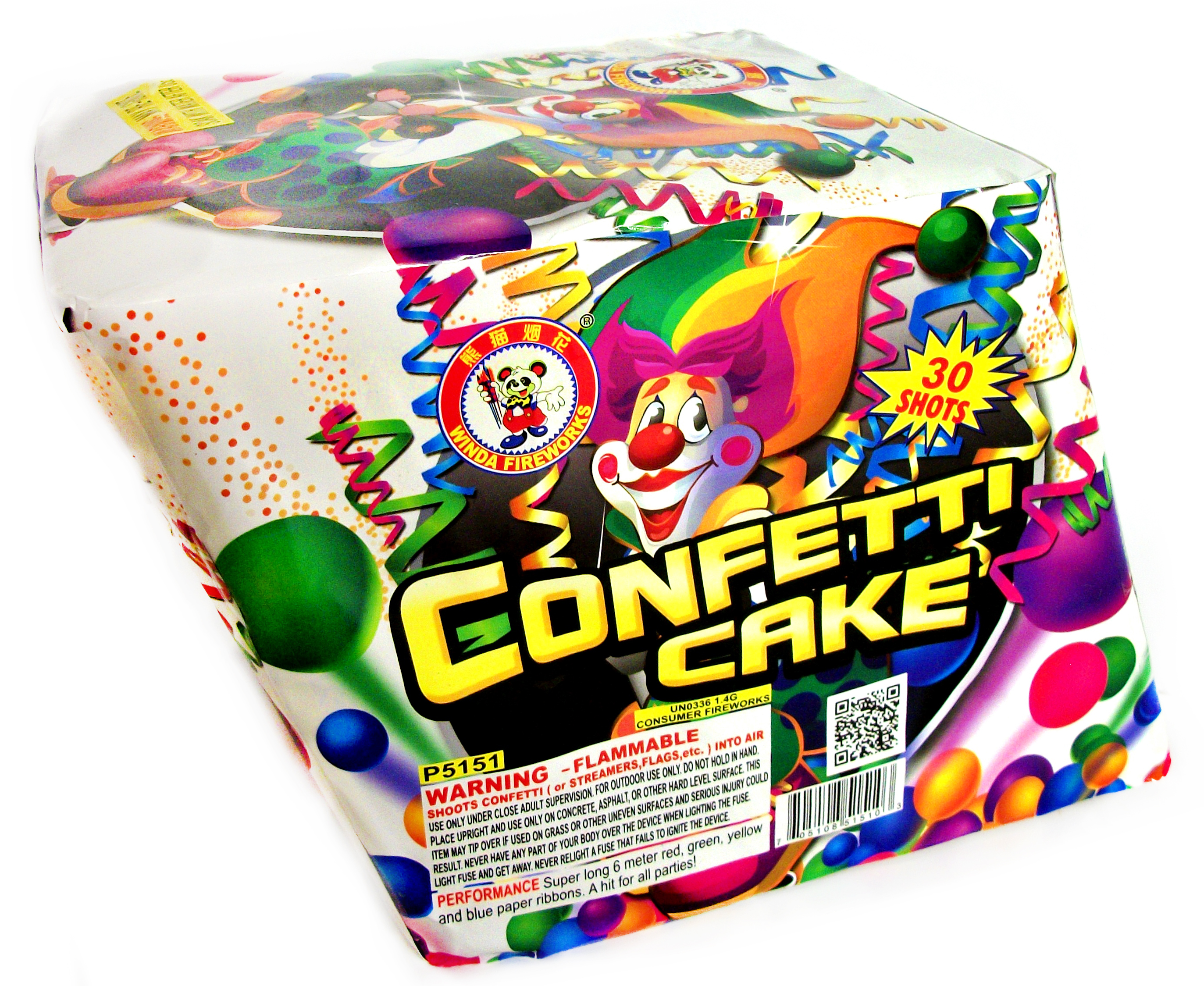 Confetti Cake 30 shots of paper streamers DAYTIME