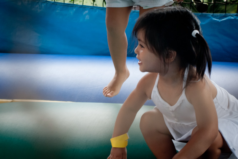 Bounce House Girl at Fun Fair