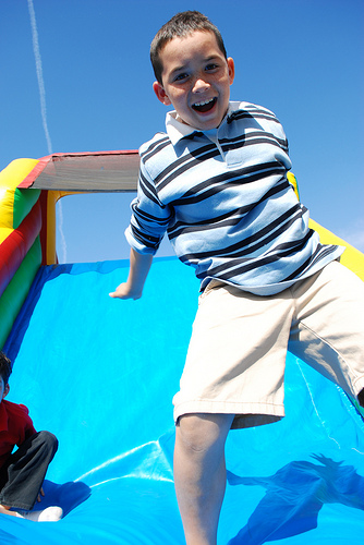 Inflatable Slide Boy in Polo
